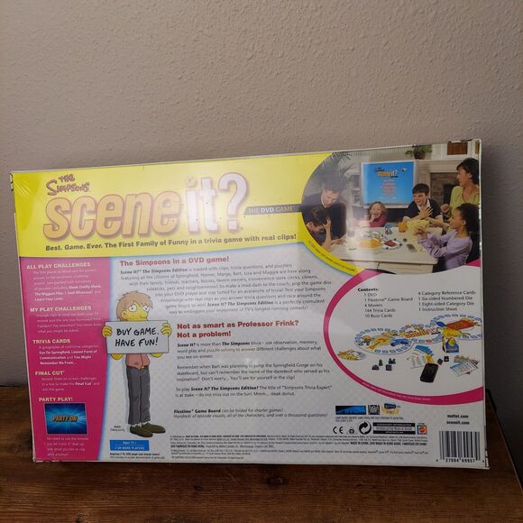 The Simpsons Deluxe Edition Scene It? DVD Board Game NEW Sealed Animated TV Show - Picture 2 of 4